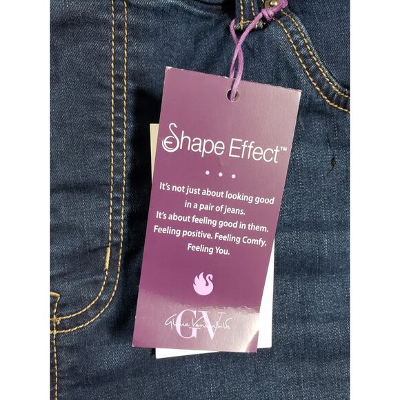 Gloria Vanderbilt Jeans Size 16 W Womens Blue Pants Stretch Pull on Capri NWT - Picture 5 of 16
